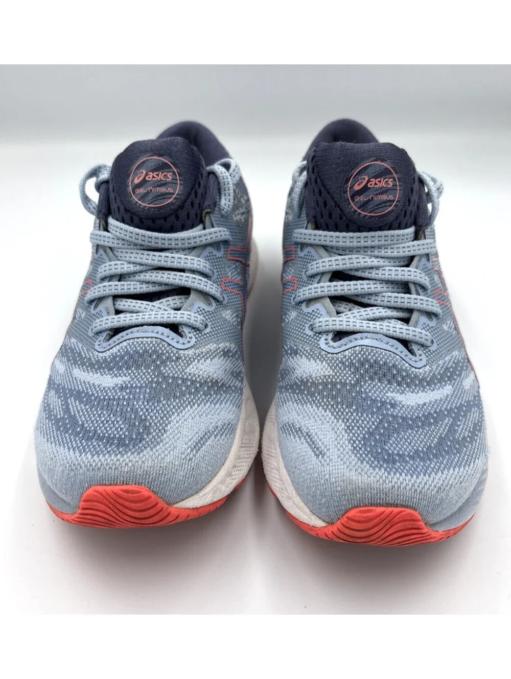 ASICS Gel Nimbus 23 Mist Blazing Coral Running Shoes Womens 7.5